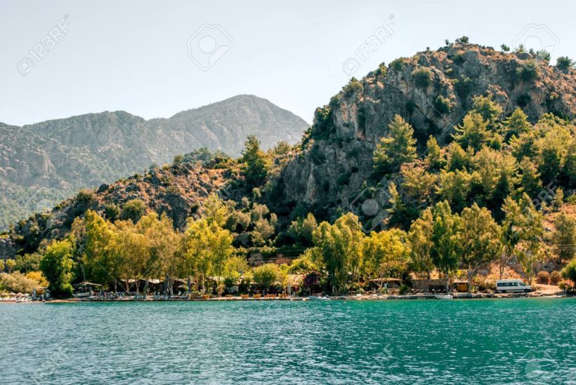 Exotic Aegean islands in the Mediterranean Sea. Turkey, Marmaris.